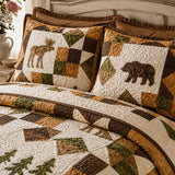 Σετ Κλινοσκεπασμάτων 3 Τεμαχίων με Θέμα Άγρια Ζωή του Δάσους