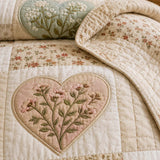Σετ Κουβερλί H.PAI Flower Patchwork 3 Τεμαχίων