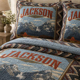 Σετ Κλινοσκεπασμάτων 3 Τεμαχίων Quilted Jackson Wyoming Wilderness