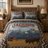 Σετ Κλινοσκεπασμάτων 3 Τεμαχίων Quilted Jackson Wyoming Wilderness