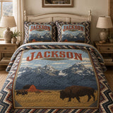 Σετ Κλινοσκεπασμάτων 3 Τεμαχίων Quilted Jackson Wyoming Wilderness