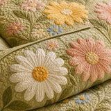 Σετ Κλινοσκεπασμάτων H.PAI Daisy Floral Quilted 3 Τεμαχίων